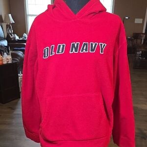 Old Navy Men's Bold Red Hoodie